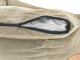 Hundebett Canvas (L) 85x70cm &quot;Classic Nest&quot; sand beige mit Lederdetails