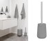Moderne Toilettenb&uuml;rste Design grau WC B&uuml;rste Klob&uuml;rste B&uuml;rstengarnitur ZONE
