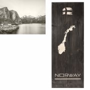 Holz-Wandbild SKANDINAVIEN Norway