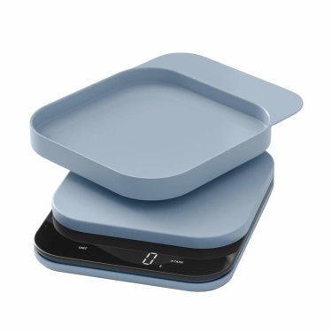 Küchenwaage digital bis 10kg "Mensura" dusty blue (hellblau)
